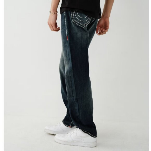 TRUE RELIGION RICKY SUPER T STITCH STRAIGHT JEAN SZ32 - Picture 5 of 7